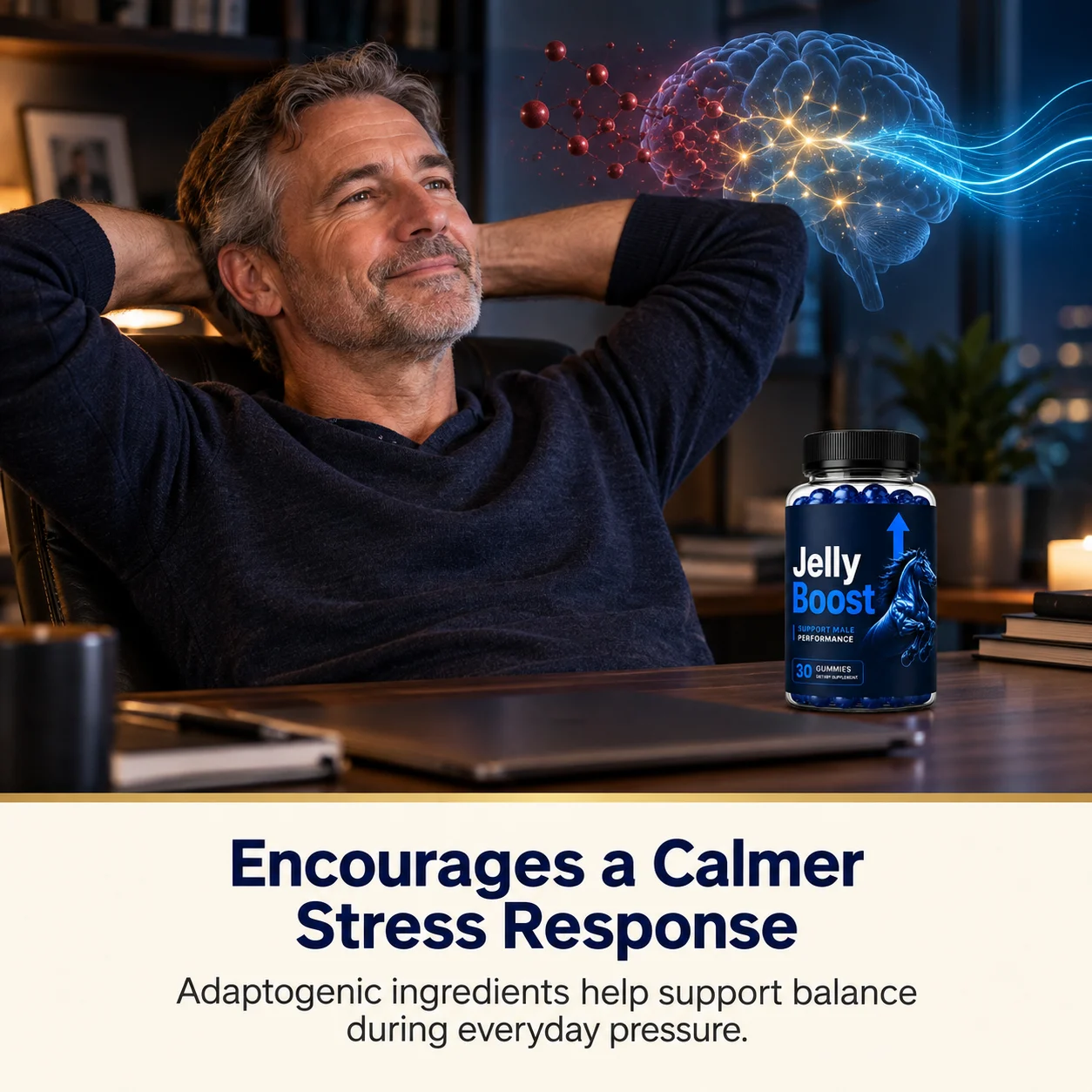 JellyBoost encourages a calmer stress response